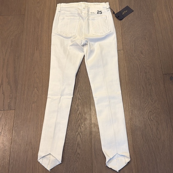 RAG & BONE | ✨NEW✨ High Rise Ankle Skinny Jeans in White Mason - Picture 7 of 9